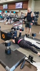 PR 80 lb Dumbbell Floor Press
