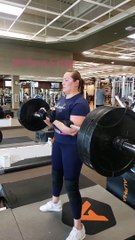 Zercher Squats 185 lbs x 5 reps
