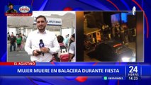Mujer fallece en tiroteo durante fiesta chicha en El Agustino