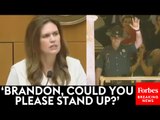 Sarah Huckabee Sanders Tells Story Of Heroic State Trooper During Major Speech, Asks Him To Stand