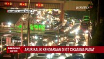 Pantauan Arus Balik Arteri Karawang: Kendaraan Menuju Jakarta Padat