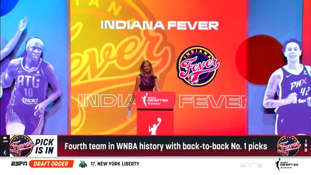 ¡Indiana Fever selecciona a Caitlin Clark con la primera selección del draft de la WNBA!