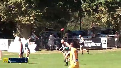 BFNL: Castlemaine's Bailey Henderson launches a long-range goal