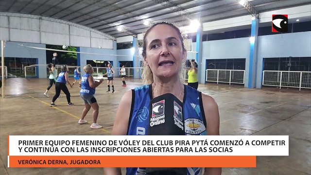 Primer equipo femenino de vóley del Club Pira Pytá comenzó a competir y continúa con las inscripciones abiertas para las socias