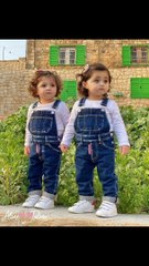 Twins Baby Girls party wear fancy dress design ideas