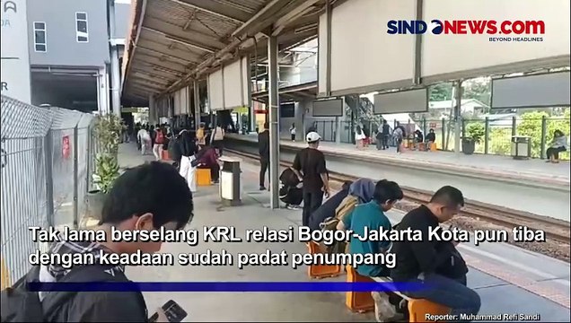 Hari Pertama Kerja Usai Libur Lebaran, KRL Relasi Bogor-Jakarta Kota Kembali Padat