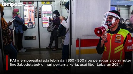 Hari Pertama Masuk Kerja, KAI Commuter Tambah 8 Perjalanan