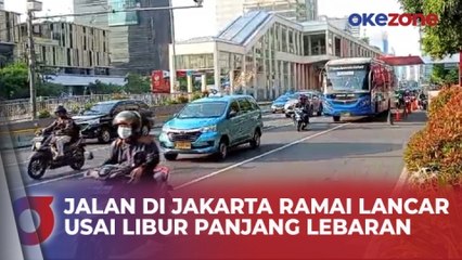 Download Video: Hari Pertama Kerja Usai Libur Lebaran 2024, Lalu Lintas MH Thamrin Jakarta Ramai Lancar