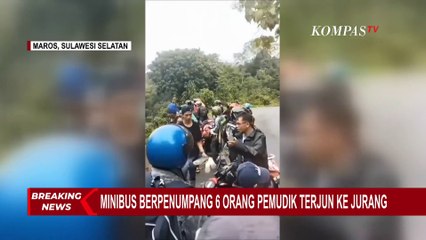 Minibus yang Ditumpangi 6 Pemudik Terjun ke Jurang Sedalam 5 Meter di Maros
