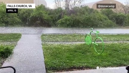 Hail pummels the Delmarva region