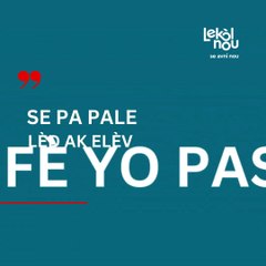 Djòb pwofesè pa yon djòb fasil, sa konn rive pafwa yo di bagay yo pral regrèt apre. Tankou William !