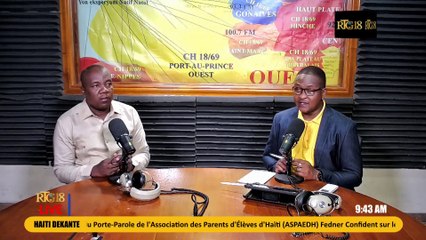 DEKANTE|Fedner Confident,Porte-parole de l'ASPAEDH