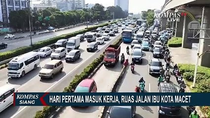 Hari Pertama Masuk Kerja Pasca Libur Lebaran, Ruas Jalan Ibu Kota Macet