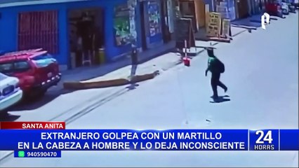 Santa Anita: buscan a extranjero que atacó con martillo a transeúnte