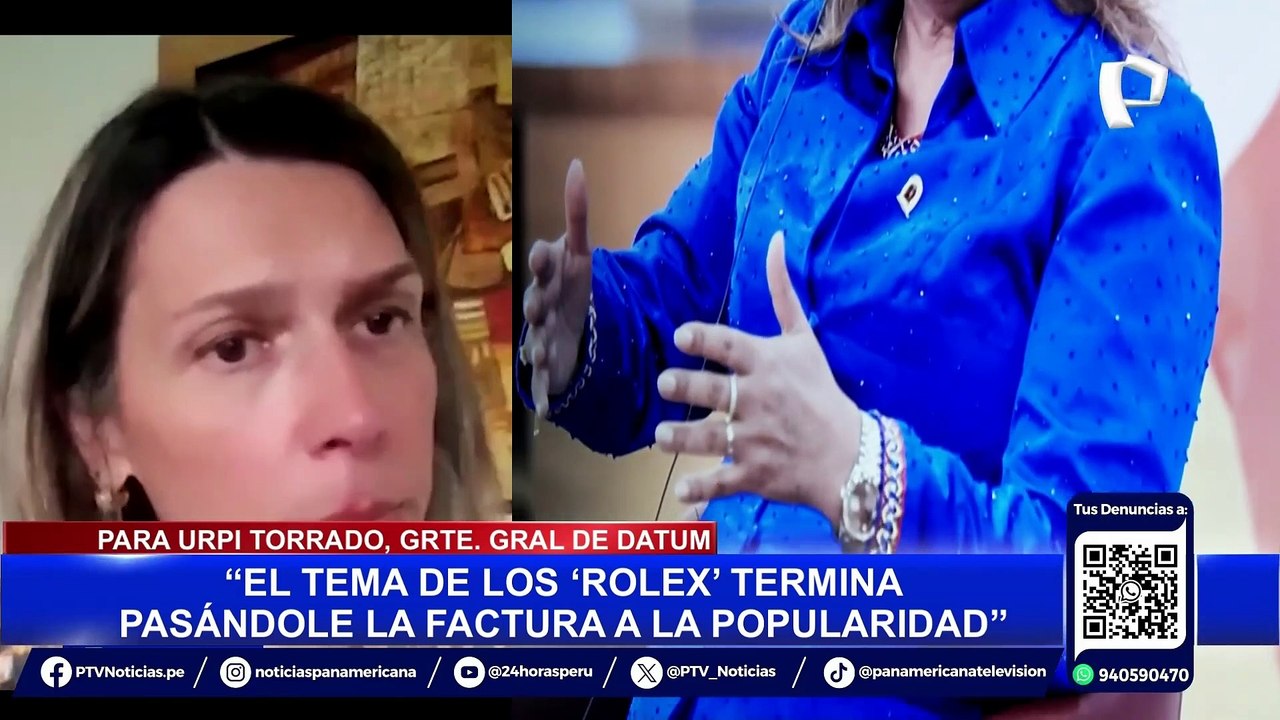 Dina Boluarte: 92% de peruanos no cree en sus explicaciones sobre el caso Rolex