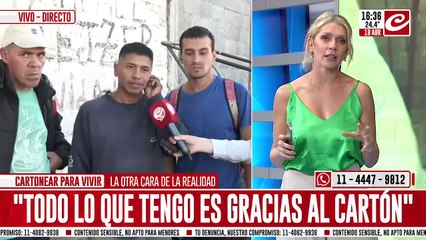 Viven como cartoneros para darles de comer a sus hijos