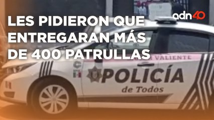 Gobierno de Campeche pide a los policías en protesta que les entreguen más de 400 patrullas