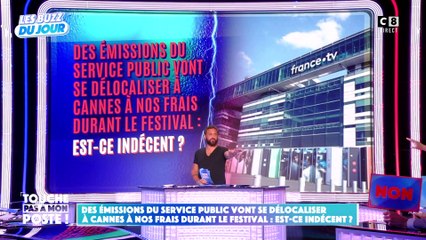 Des émissions du service public vont se délocaliser à Cannes à nos frais durant le Festival
