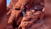 Se busca a estos dos hombres que despeñan varias rocas de millones de años en un parque natural de EEUU