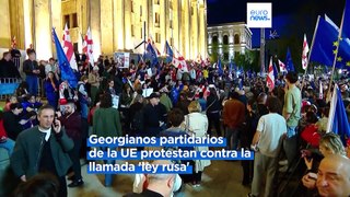 Tras la pelea en el Parlamento de Georgia, las protestas se trasladan a la calle