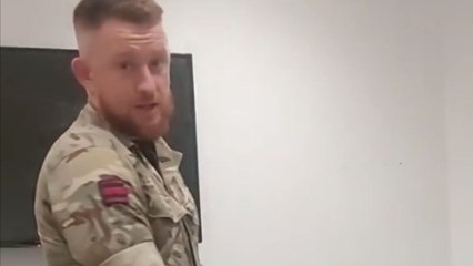 Man's hilarious battle to fit back into Military Gear after being off-work for 3 months