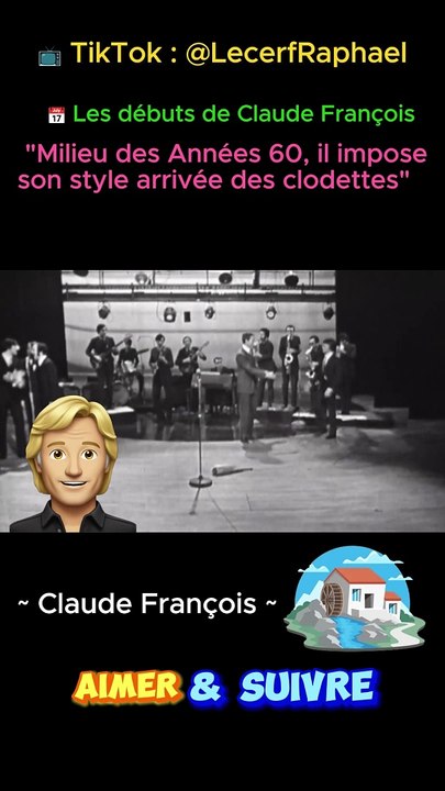  Les débuts de Claude François ️ Claude François "Milieu des Années 60