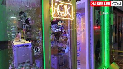 Eski ortağının iş yerini bastı, kırılmadık eşya bırakmadı