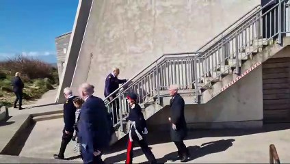 Princess Anne arriving in Fleetwood for her visit