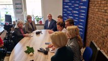 Konferencja prasowa KO w Lesznie i nowego prezydenta