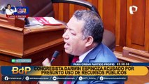 Darwin Espinoza: Estos son los dos polémicos proyectos que respaldó congresista acusado de usar recursos públicos