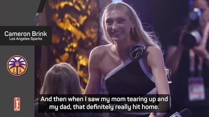 WNBA No.2 pick Brink shares the advice she received from Steph Curry