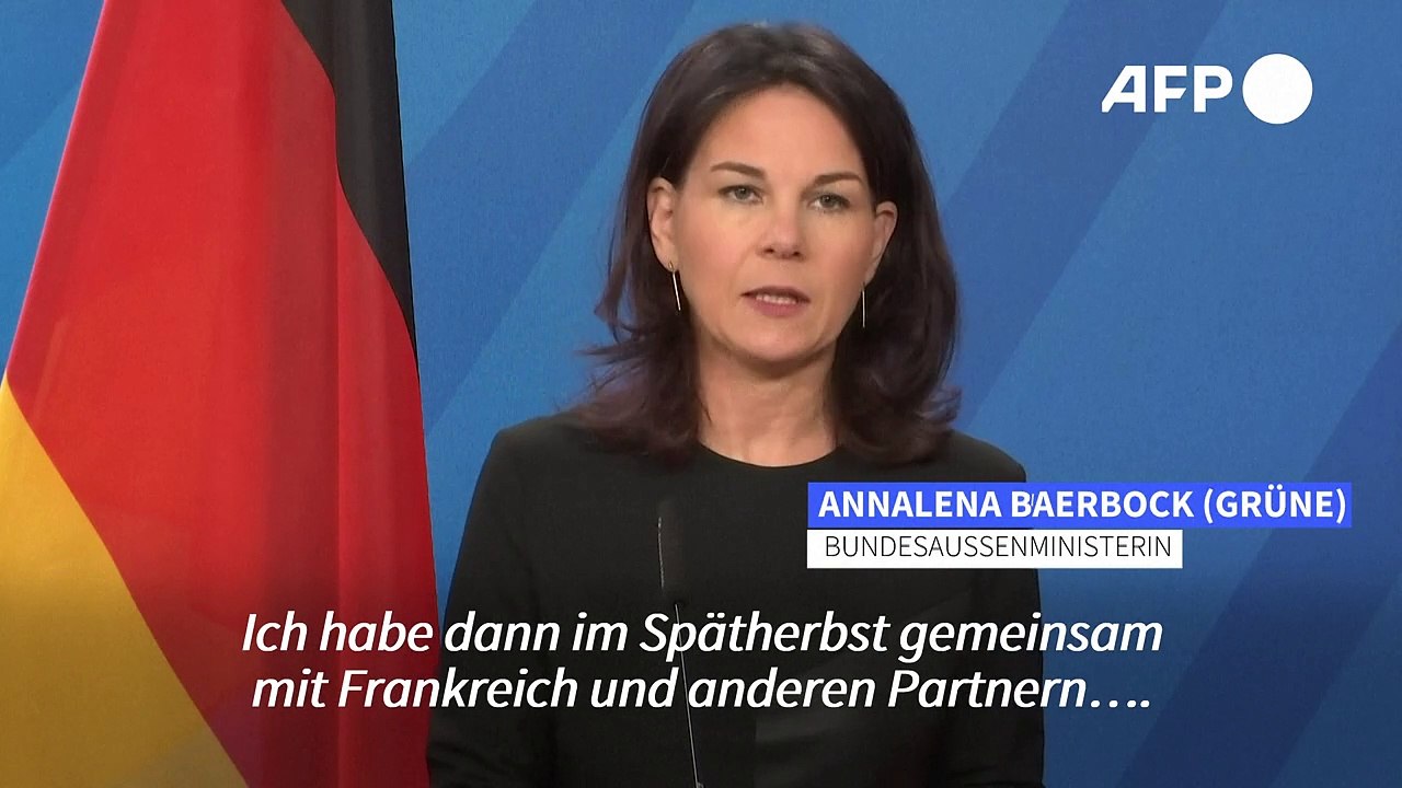 Baerbock wirbt für verschärfte Sanktionen gegen Irans Drohnenproduktion