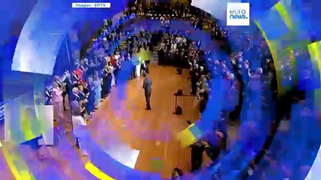 Le Premier ministre grec Kyriakos Mitsotakis annonce les candidats de son parti aux élections européennes