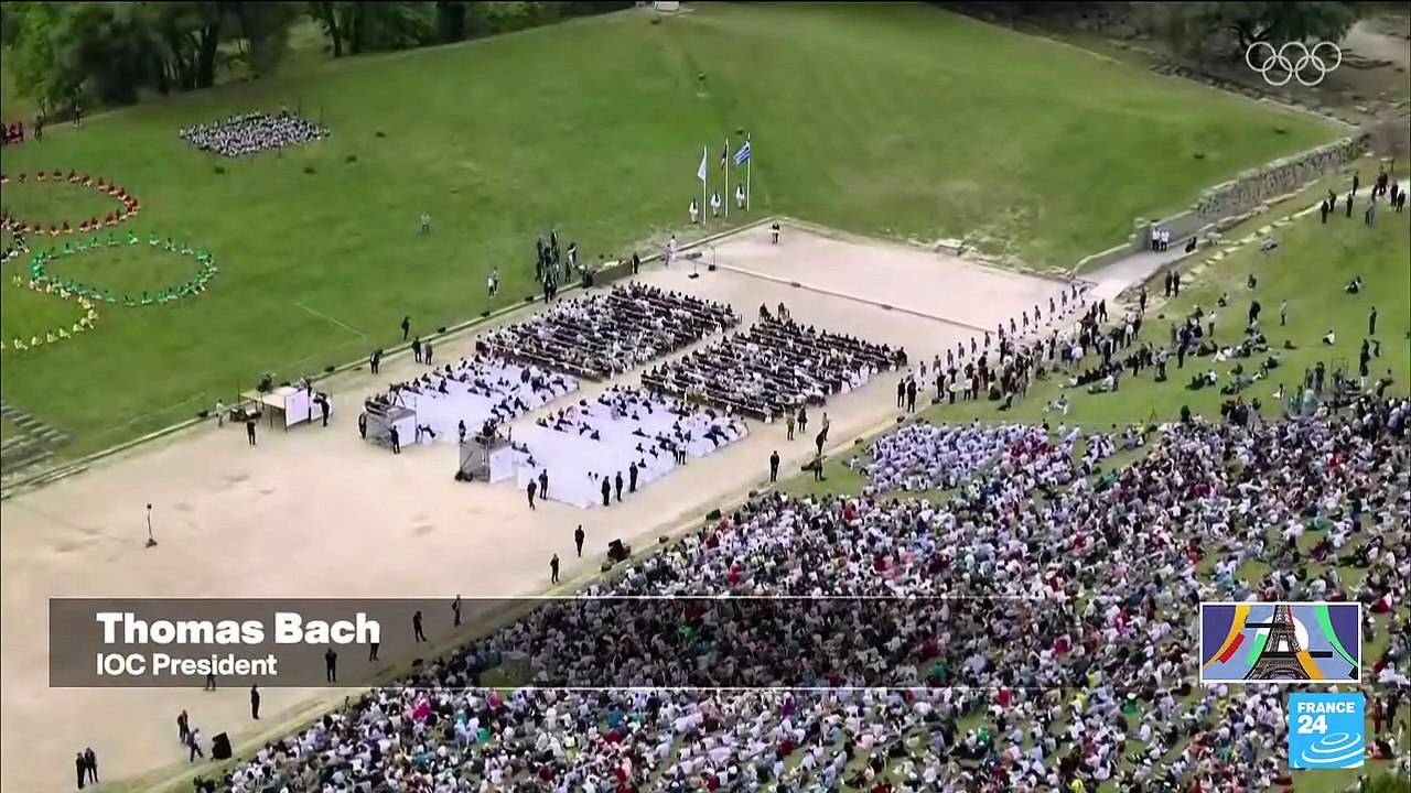 Countdown to 2024 Paris Olympics starts as Greece lights flame at Olympia