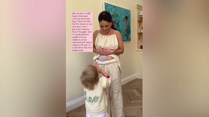 Louise Thompson reveals 2-year-old son Leo is 'fascinated' with her stoma