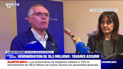 Descargar video: Les actionnaires de Stellantis valident à 70% la rémunération de Carlos Tavares