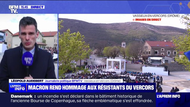 Emmanuel Macron est dans le Vercors pour les commémorations du 80e anniversaire de la Libération
