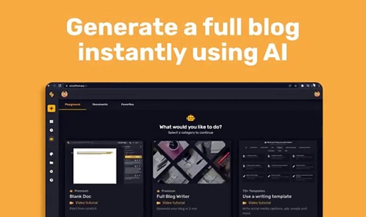 "Revolutionize Your Content with AI Blog Writer | Simplified"