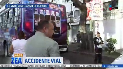 Jóvenes quedan prensadas tras choque en Av. Universidad, alcaldía Coyoacán