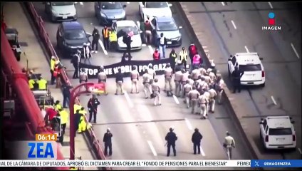 Bloquean el puente Golden Gate de San Francisco en protesta por Palestina