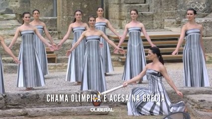 Chama Olímpica é acesa na Grécia