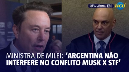 Download Video: Ministra de Milei diz que Argentina não interfere no conflito Musk x STF