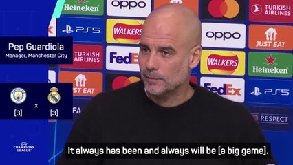 'We need noise!' - Guardiola calls for huge City support against Madrid