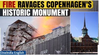 Copenhagen's Old Stock Exchange Fire: Historic Spire Falls Leaving Residents in Shock| Oneindia News