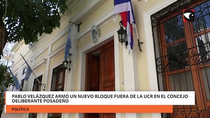 Pablo Velázquez armó un nuevo bloque fuera de la UCR en el Concejo Deliberante posadeño