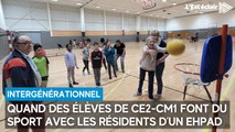 Quand des élèves de CE2-CM1 font du sport avec les résidents d'un Ehpad