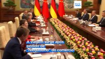 Chanceler alemão pede à China mais abertura económica