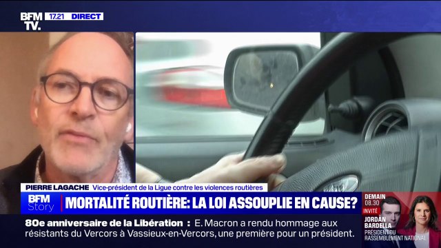 Pour Pierre Lagache (vice-président de la Ligue contre les violences routières), le relâchement du comportement des usagers de la route est lié au relâchement de la politique de sécurité routière