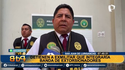 Cae exmilitar que integraría banda de extorsionadores en SJL: este es su historial delictivo