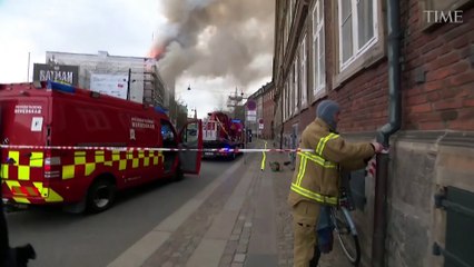 ‘This Is Our Notre Dame!’ Fire Engulfs Copenhagen’s Iconic Old Stock Exchange